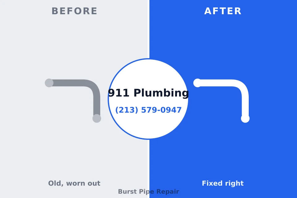 Before and after: plumbing company Mickleton, NJ